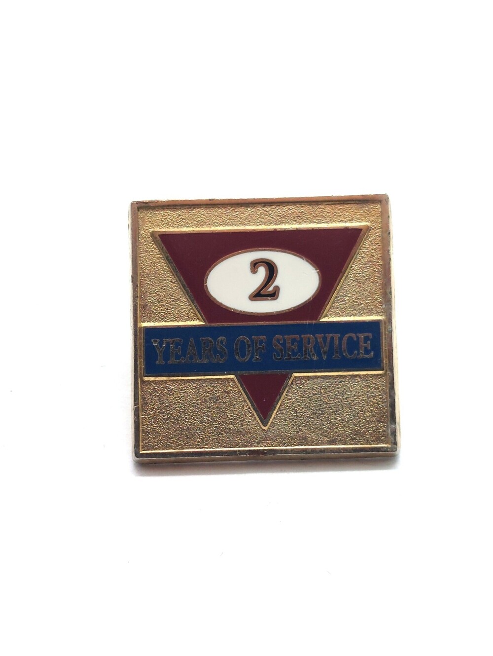 Two Years Of Service Pin Employee Recognition Award Loyalty Appreciation Vintage
